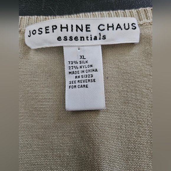 NWT - Stretch Silk Blend Josephine Chaus " Rope" Jersey - Size XL - Picture 3 of 8